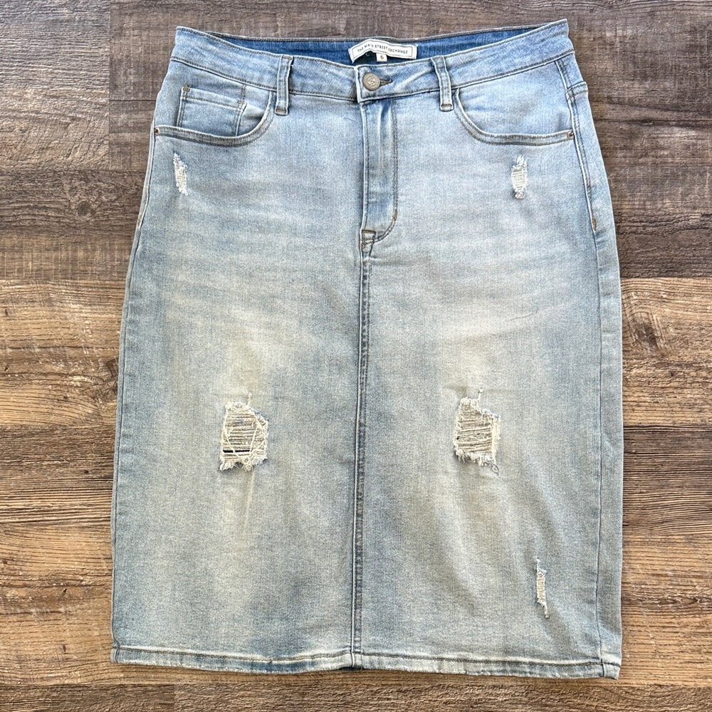 The Main Street Exchange Denim Skirt 6